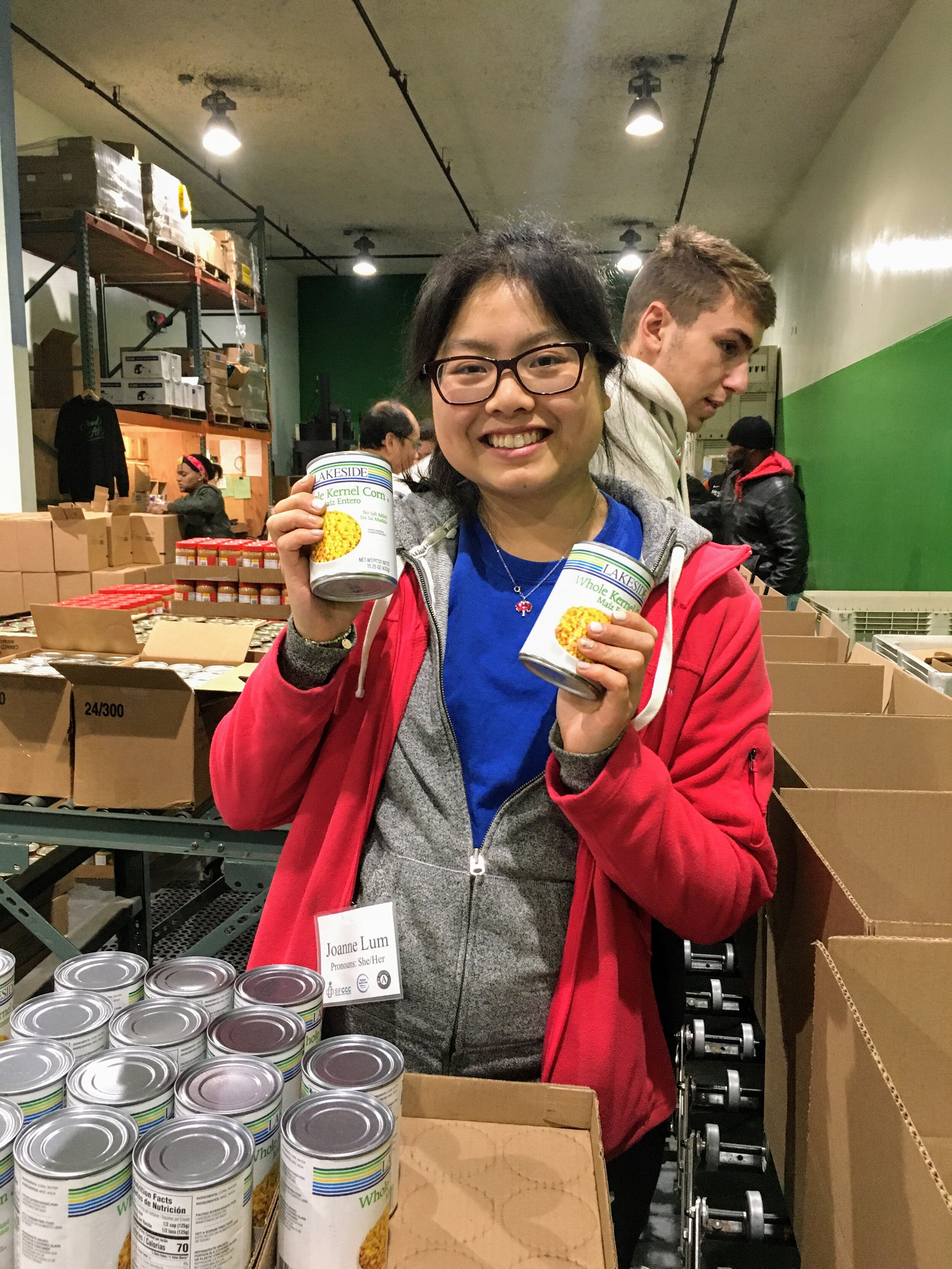 NHC SF Member Joanne Lum at SF-Marin Food Bank